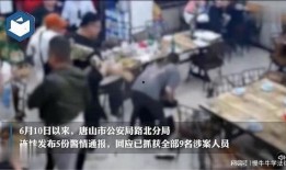 唐山打人爆料图片视频,现场图片与视频揭示惊人一幕